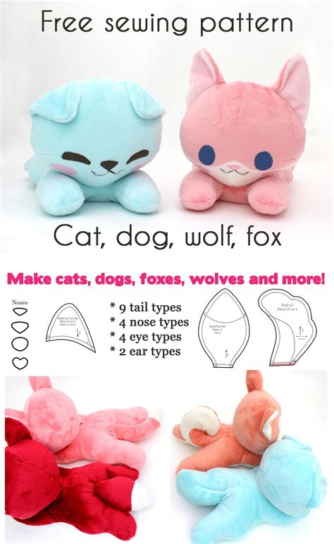 cut  printable  easy stuffed animal patterns web posted  june