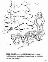 Dog Sled Mushers Duluth sketch template