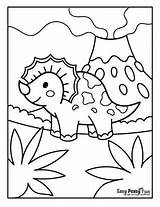 Volcano Dino sketch template