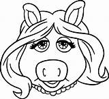 Coloring Pages Piggy Miss Muppets Wecoloringpage sketch template