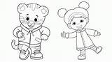 Tiger Daniel Coloring Pages Printable Toys Pbs Kids Template sketch template