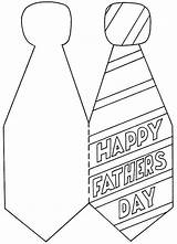 Fathers Card Crafts Father Kids Tie Coloring Pages Printable Template Craft Happy Printables Dad Color Pattern Del Padre Cards Colorear sketch template