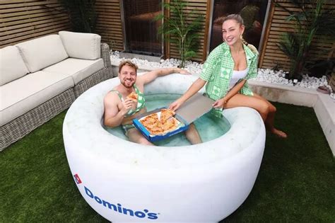 dominos launches garlic  herb dip merchandise  paddling pool  clothes daily record