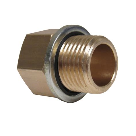 brass adapter 1 inch npt female x 1 inch bspp male with sealing wash