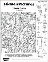 Hidden Hard Object Printable Puzzles Printables Puzzle Coloring sketch template