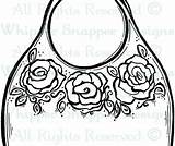 Coloring Pages Handbag Purse Getcolorings Colouring sketch template