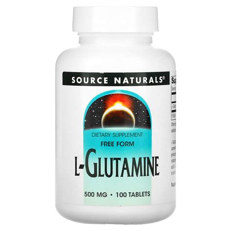 source naturals source naturals l glutamine 500 mg 100 tablets