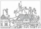 Sinterklaas Tekening Kleurplaten Piet Sint Vierwindstreken Knutselen Bezig Windstreken Verhaal Bezoeken Eens Kijk Maatjes Nou Toch Afkomstig sketch template