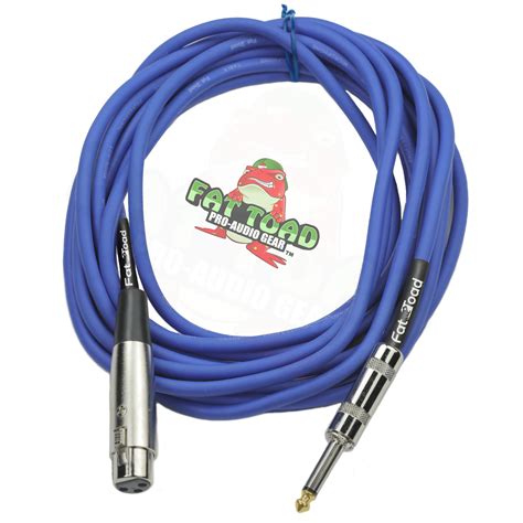 xlr female   male jack microphone cables fat toad  wire mic cord pro audio ebay