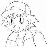 Ash Ketchum Pikachu Pokemons Trainer Central Dibujar Pokémon Drawcentral Colorir Gratistodo Chucky sketch template