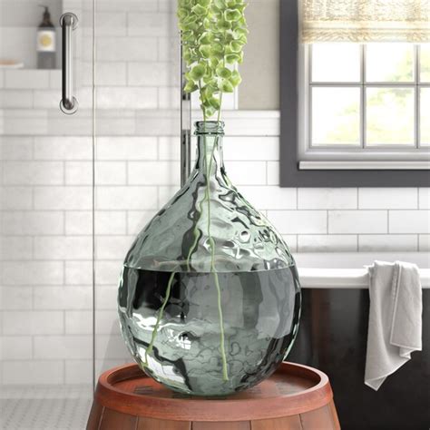 Clear Glass Decorative Floor Vase And Reviews Birch Lane