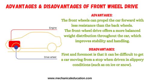 front wheel drive advantages  disadvantages mechanical education