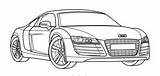 Coloring Audi Pages Car Colouring Cars Colorat Color Printable Masini R8 63kb 336px Print sketch template