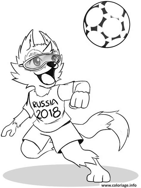 coloriage fifa world cup 2018 russie coupe du monde