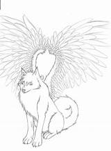 Wolf Coloring Pages Wings Winged Wolves Getcolorings Top Getdrawings Printable Colorings sketch template
