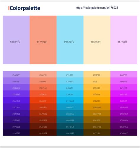 light color palettes curated collection  color palettes