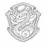 Potter Harry Slytherin Drawing Coloring Pages Crest Hufflepuff Transparent Drawings Pottermore Sketch Voldemort Hogwarts Easy Gryffindor Houses Book Adults Choose sketch template