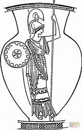 Greek Vase Ancient Vases Template Mythology Antique sketch template