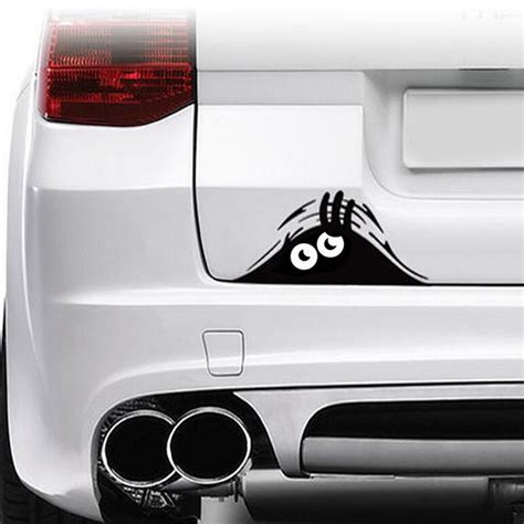 20 8cm funny peeking monster auto car walls windows sticker graphic