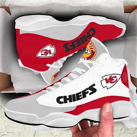 kansas city chiefs air jd sneakers shoes chiefs sneakers etsy