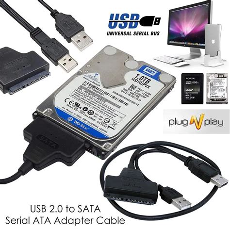 external hard drive converter usb     pin sata adapter cable