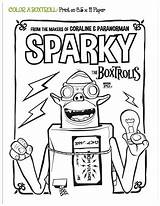 Coloring Sparky Boxtrolls Printable Sheet Pdf Click sketch template