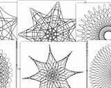Coloring Spirograph sketch template