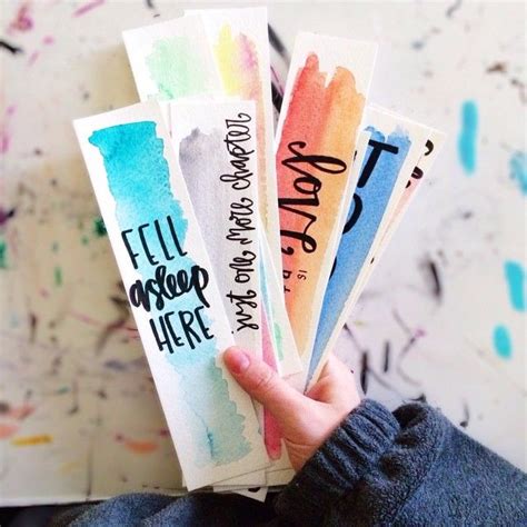 where bookish things happen diy bookmarks watercolor bookmarks