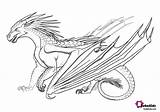 Nightwing Creatures Dragons Bubakids Cartoo Pyrrhia sketch template