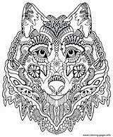 Coloring Mandala Pages Printable Advanced Getcolorings sketch template