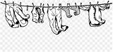 Clothesline Insertion Drying sketch template