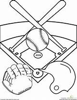 Baseball Coloring Pages Field Color Education Sports Diamond Drawing Astros Stadium Orbit Houston Template Fun Worksheet Summer Getcolorings Printable Mascot sketch template