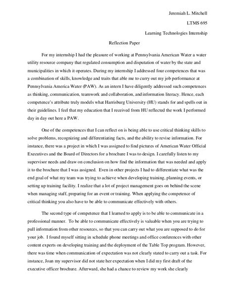 reflection paper   interview research paper proposal