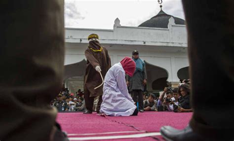 Women Wait In Queue To Be Caned In Public For Unmarried Sex In Indonesia