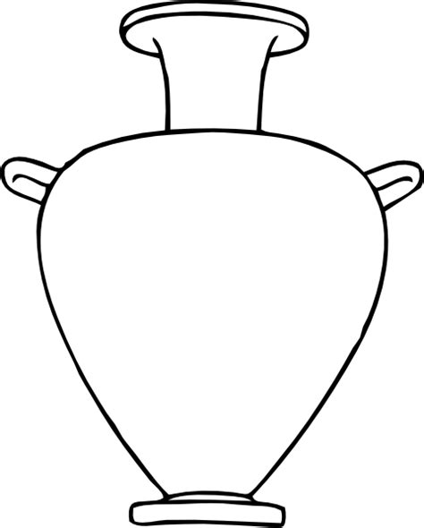 vase template printable clipart