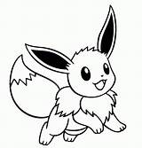 Coloring Eevee Pokemon Library Clipart Pages sketch template