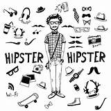 Hipsters sketch template
