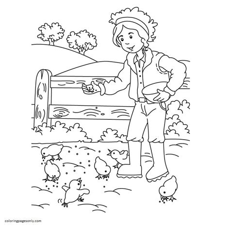 farm house coloring page  printable coloring pages