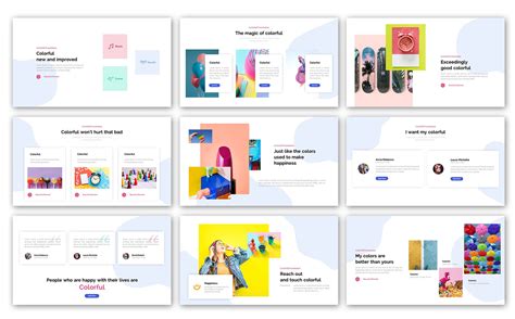 colorful  powerpoint template