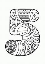 Number Coloring Pages Numbers Pattern Kids Mandala Wuppsy Printable Counting Printables Zentangle Sheets источник Choose Board sketch template