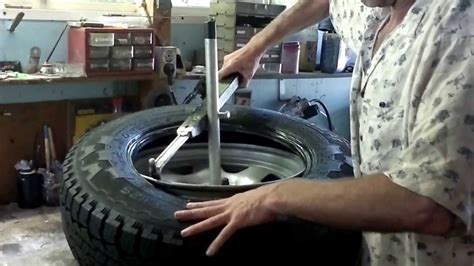manual wheel tyre changer tool diy  wobble repair youtube