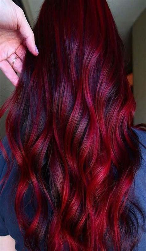 Red And Black Hair Color Ideas Hairminia Hair Color For Black Hair