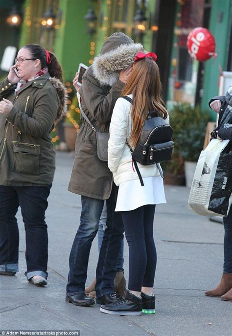 brooke shields gives daughter a kiss on the lipsduring