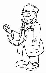 Doctor Coloring Pages Kids Cartoon Doctors Sheet Community Helpers Color Printable Book Clip Preschool Hospital Sheets Clipart Help Who People sketch template