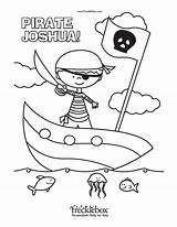 Coloring Pages Name Personalized Pirate Sheet Create Child Kids Printable Savingtowardabetterlife Color Getcolorings Toward Saving Better Life sketch template