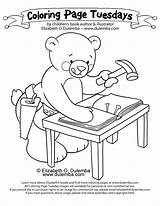Coloring Pages Bear Book Make Making Tuesday Books Hit Together Build Dulemba Kids Teddy Method Lesson Put Try Plans Could sketch template