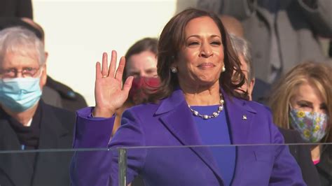kamala devi harris is sworn in as the country s first female black