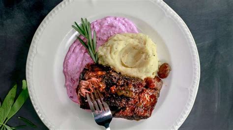 Sweet And Sour ‘agrodolce’ Braised Beef Short Ribs With Pink