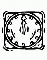 Clock Coloring Colouring Pages Library Clipart Relogios Colorir Para sketch template