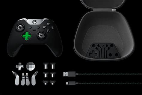 xbox elite wireless controller features faceted  pad  rubberized